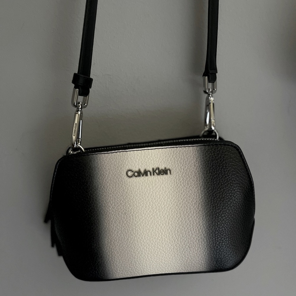 Calvin Klein Black and Gray Crossbody Bag NWT